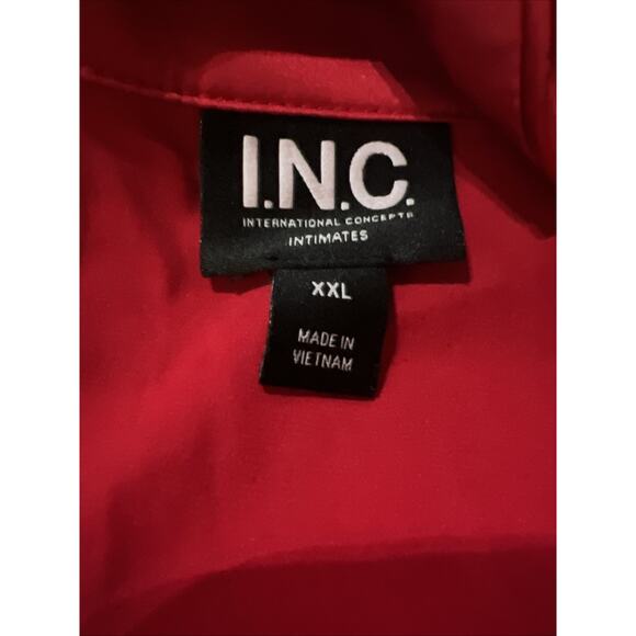 I.N.C. International Concepts Satin Long Pajama Set, Red Women’s XXL - Picture 6 of 7